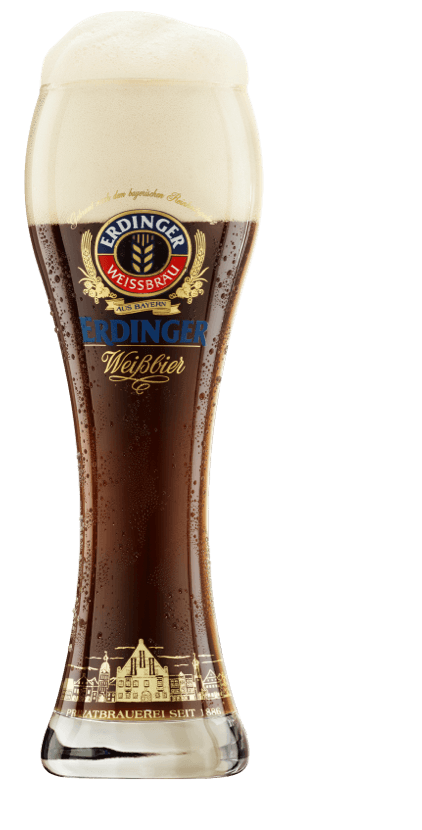 ERDINGER Weißbier Dunkel Glas
